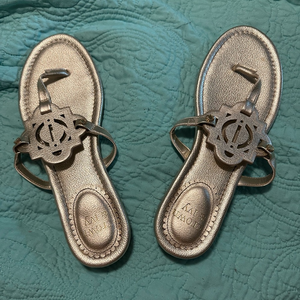 Never worn size 10 Crown & Ivy sandals